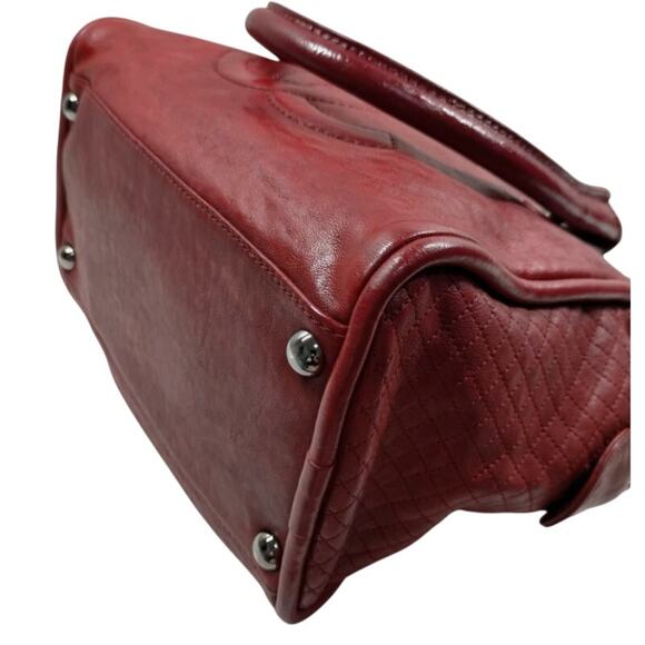 CHANEL 31 Rue Cambon Red Leather Handbag EUC - Picture 4 of 8